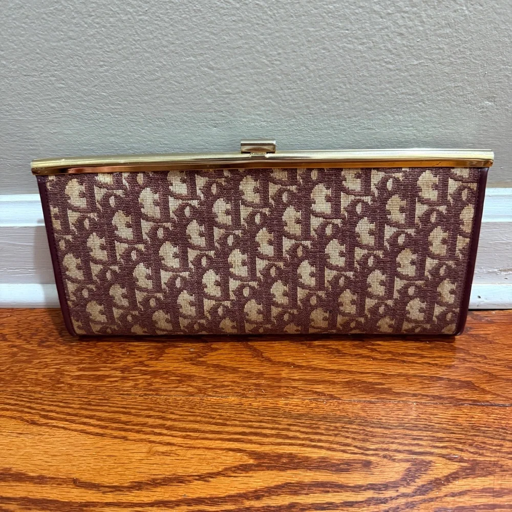 Dior Vintage Trotter Kisslock Clutch - Picture 2 of 6